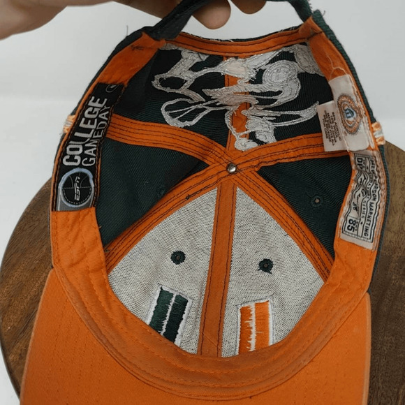 Vintage Drew Pearson NCAA Miami Hurricanes Snapback Hat Cap-Big Logo- One Size - Picture 6 of 8